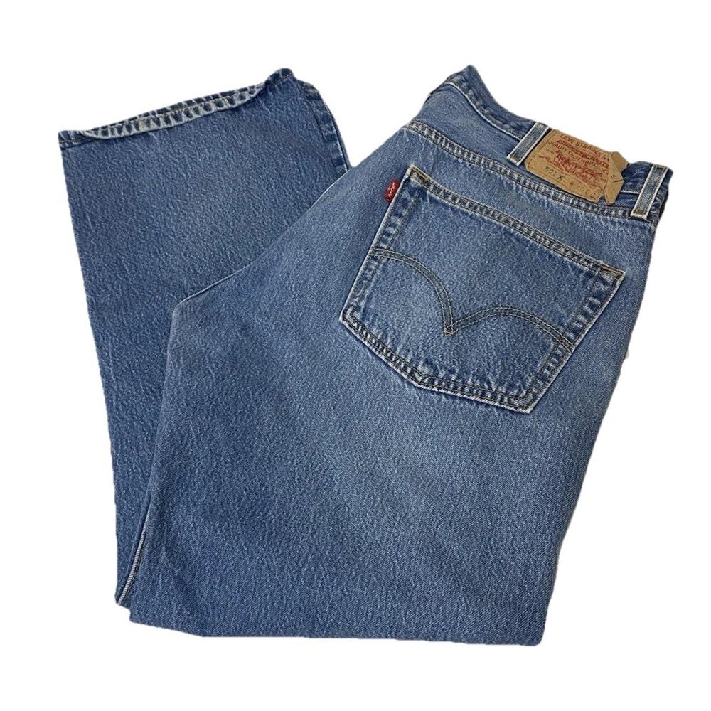 Vintage Levi’s 501xx Button Fly Denim Straight Leg Jeans Size 37/30